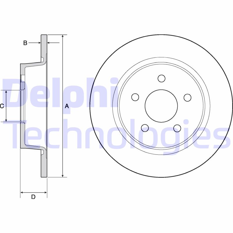 Remschijven Delphi Diesel BG4682