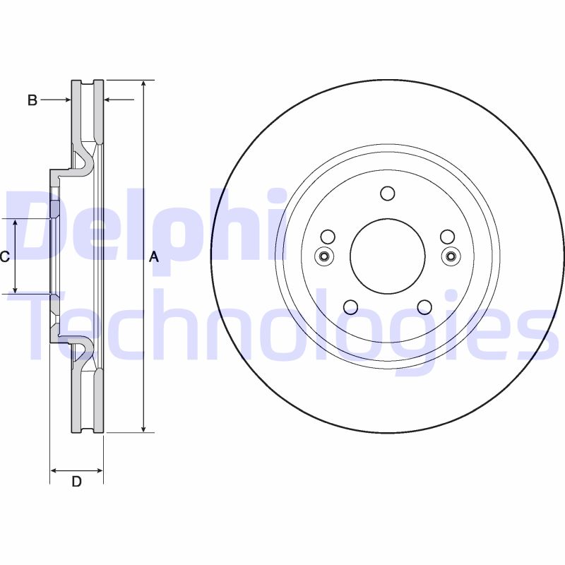 Remschijven Delphi Diesel BG4683C