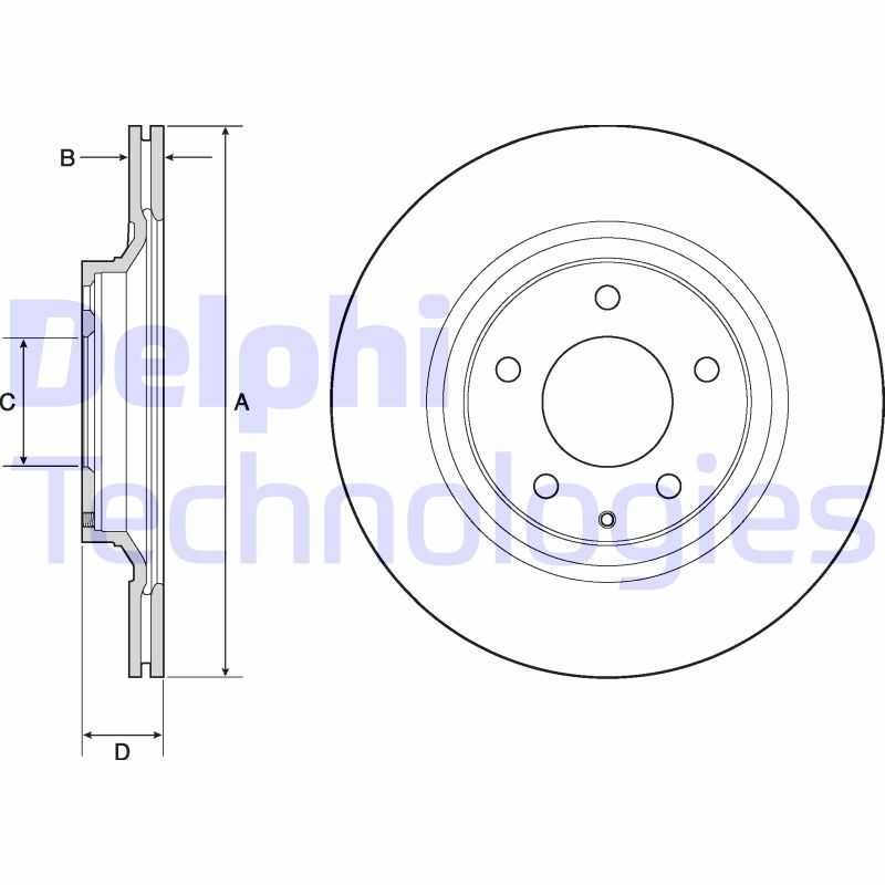 Remschijven Delphi Diesel BG4693C