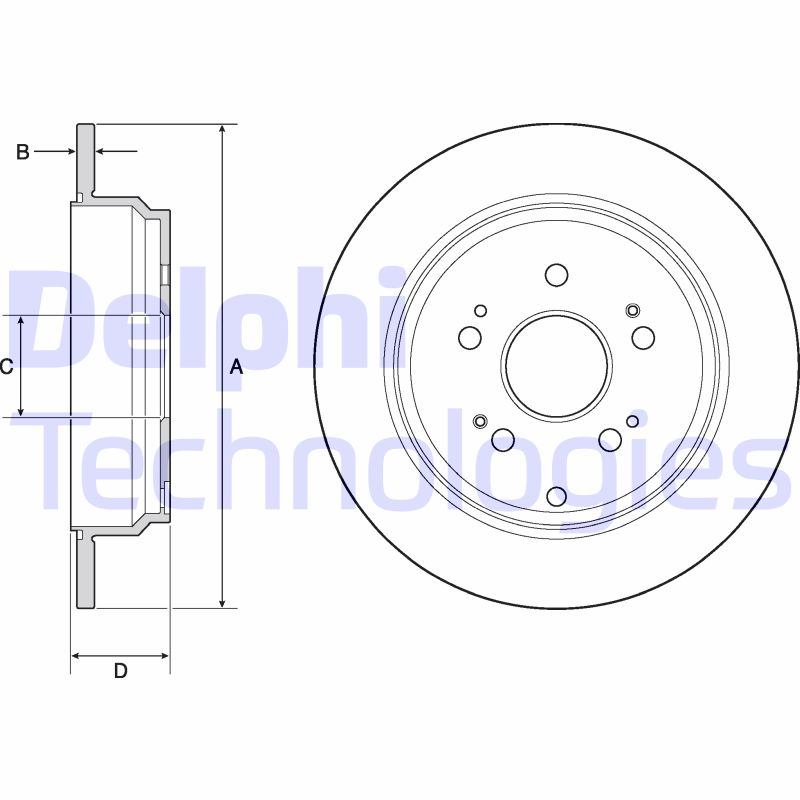 Remschijven Delphi Diesel BG4694C
