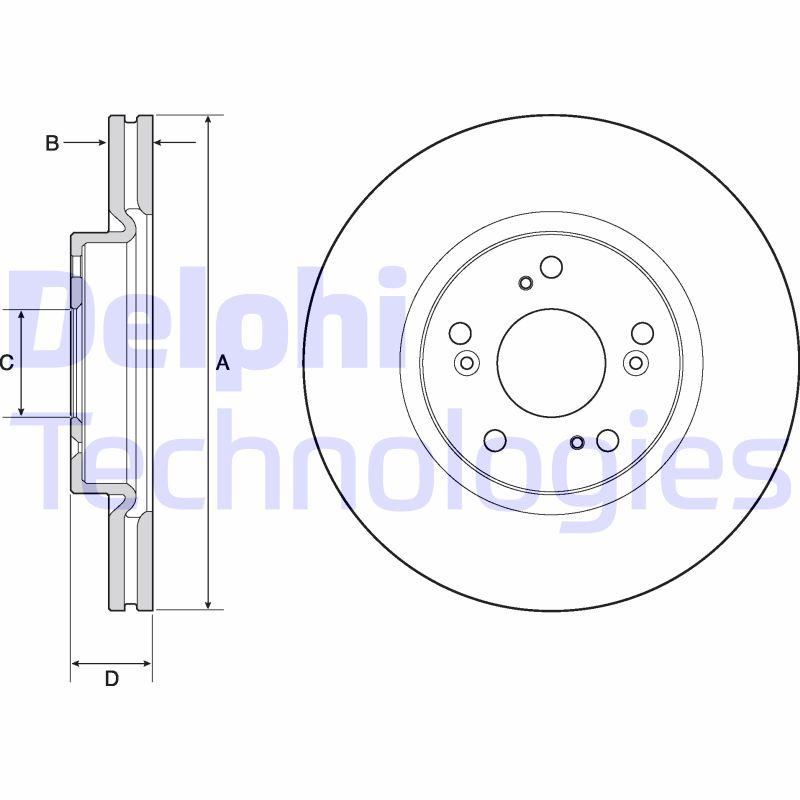 Remschijven Delphi Diesel BG4698C