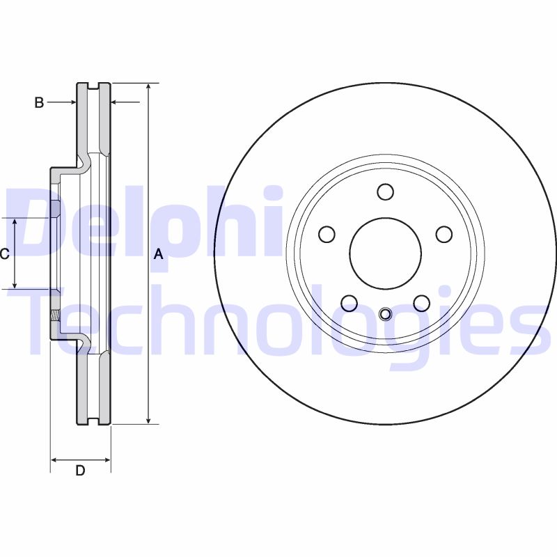 Remschijven Delphi Diesel BG4702C