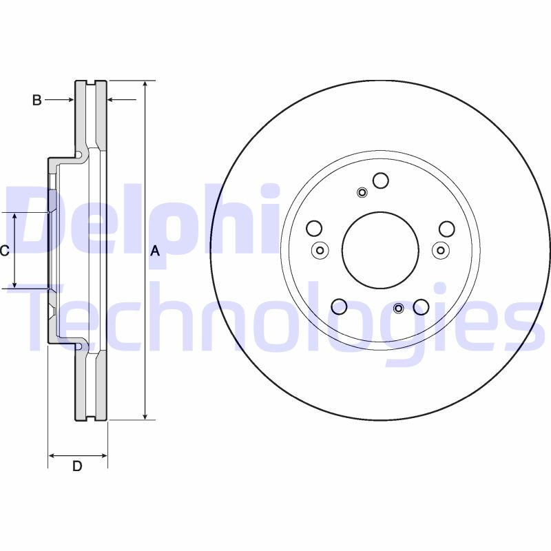 Remschijven Delphi Diesel BG4741C