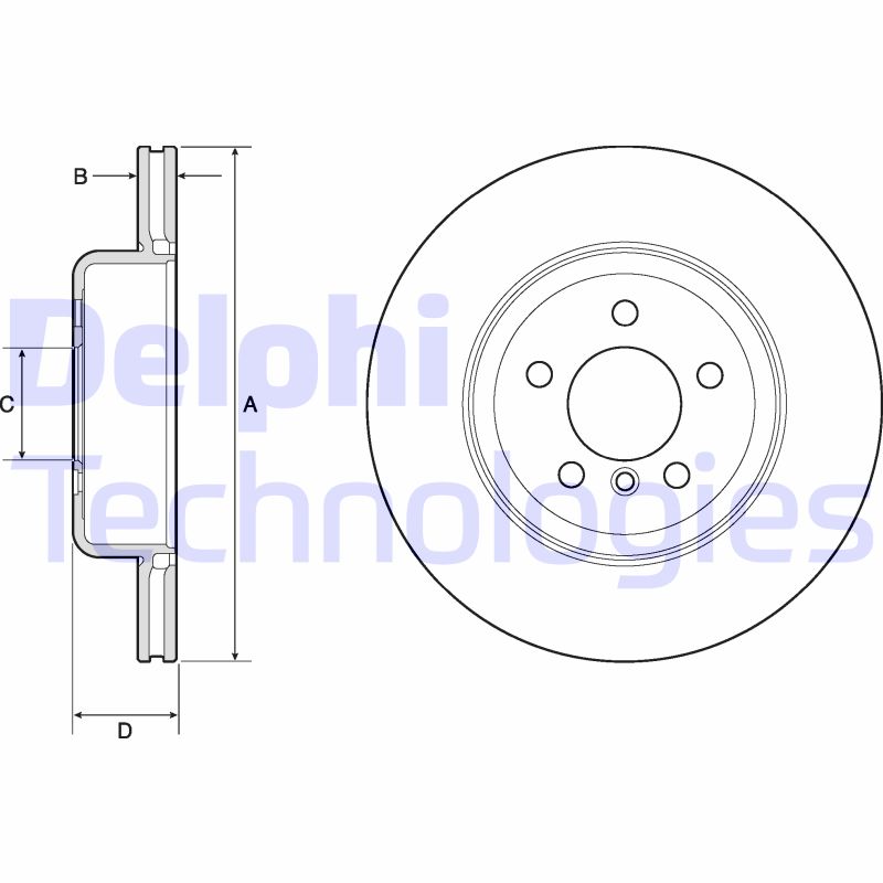 Remschijven Delphi Diesel BG4752C