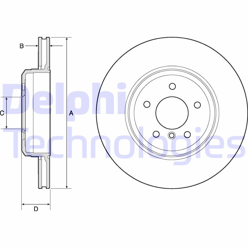 Remschijven Delphi Diesel BG4753C