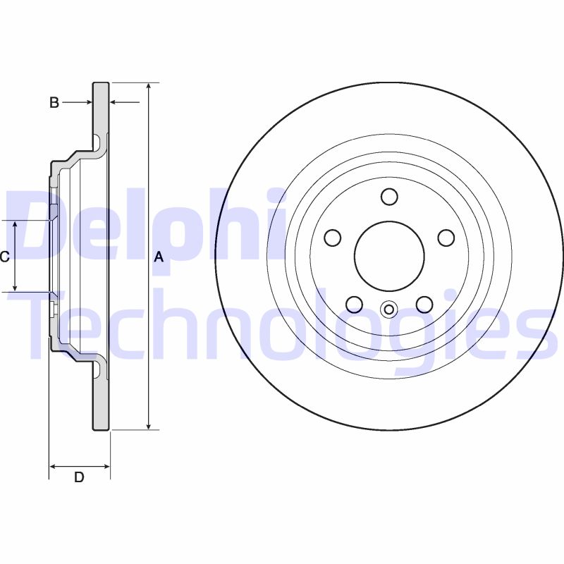 Remschijven Delphi Diesel BG4754C