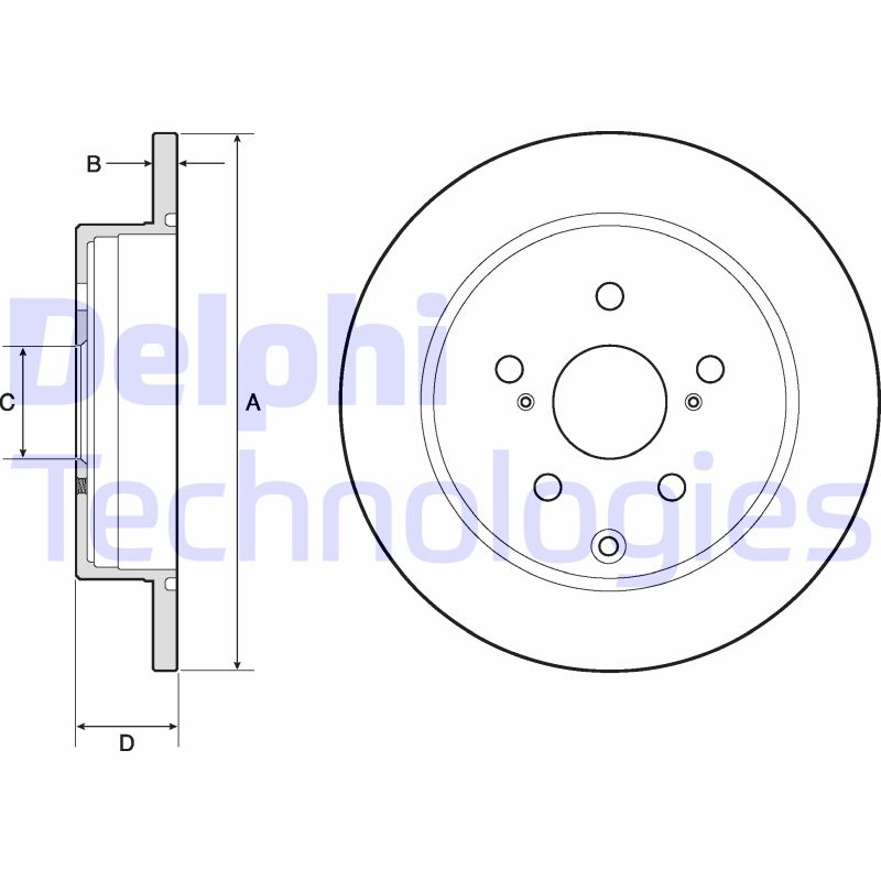 Remschijven Delphi Diesel BG4757C