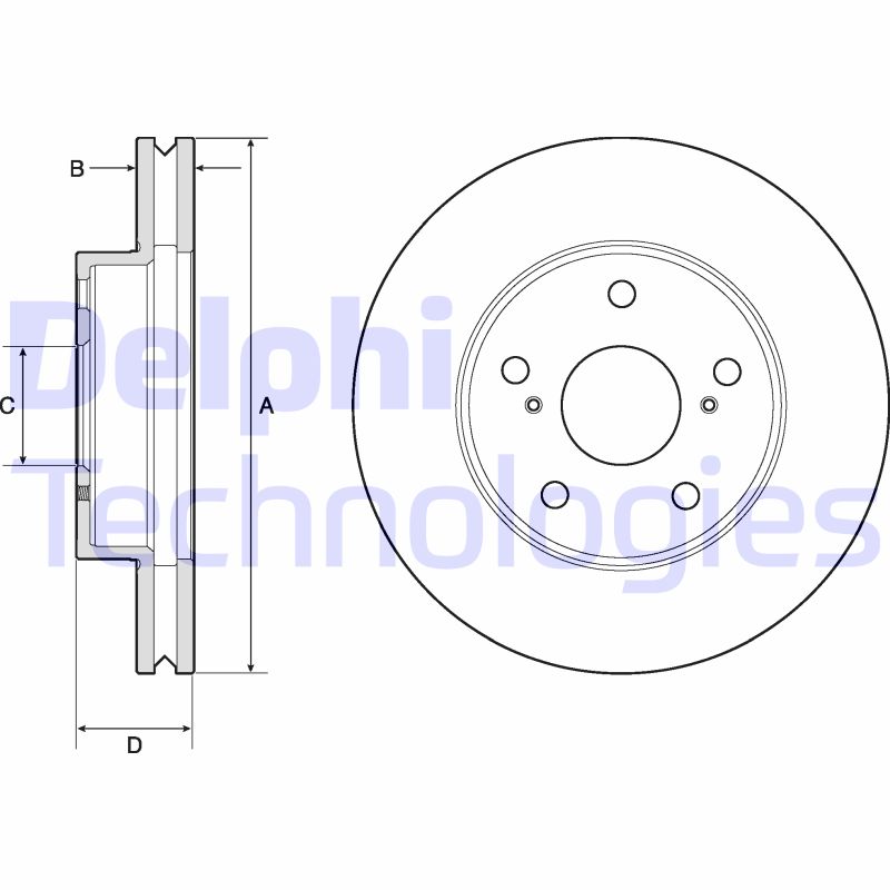 Remschijven Delphi Diesel BG4758C