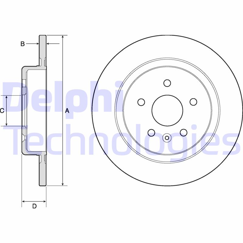 Remschijven Delphi Diesel BG4760C