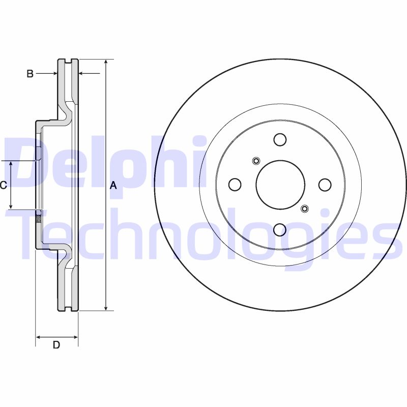 Remschijven Delphi Diesel BG4762C