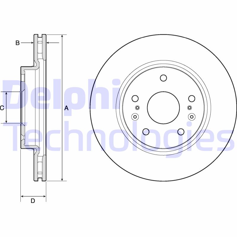 Remschijven Delphi Diesel BG4764C