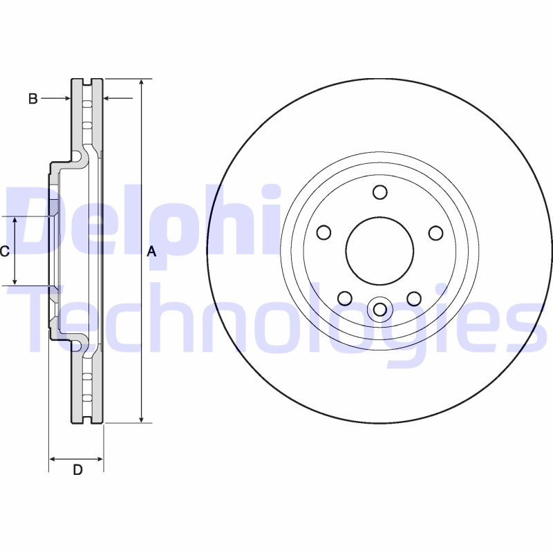 Remschijven Delphi Diesel BG4765C