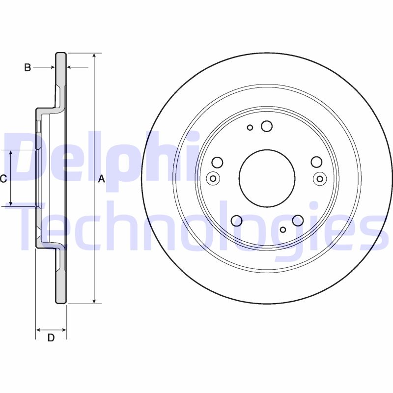 Remschijven Delphi Diesel BG4773C