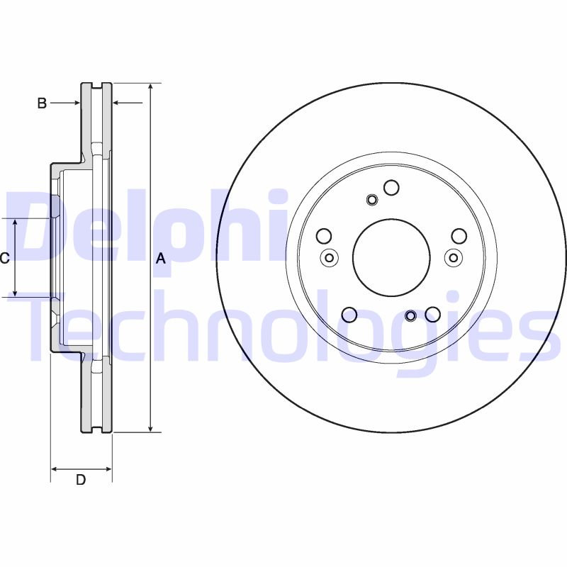 Remschijven Delphi Diesel BG4774C