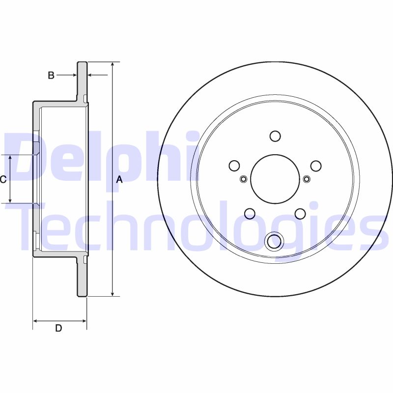 Remschijven Delphi Diesel BG4776C