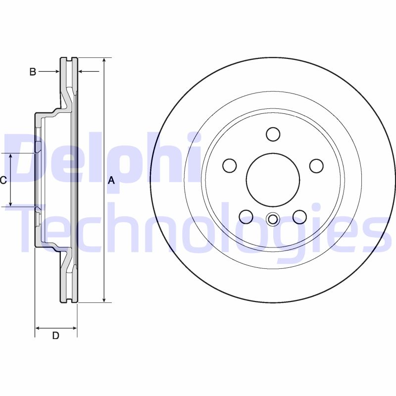 Remschijven Delphi Diesel BG4778C