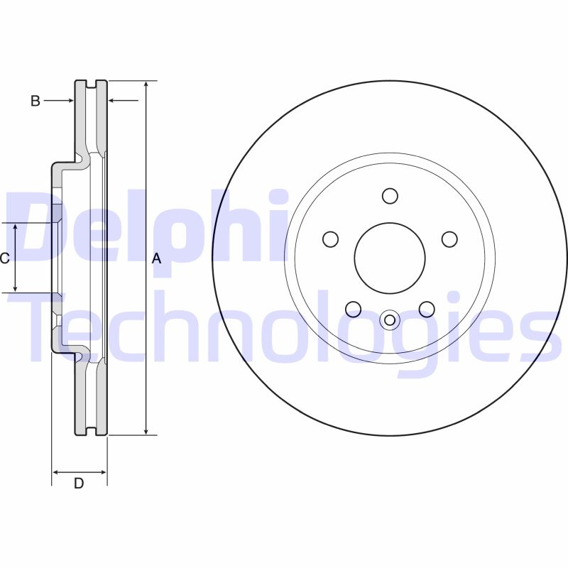 Remschijven Delphi Diesel BG4783C