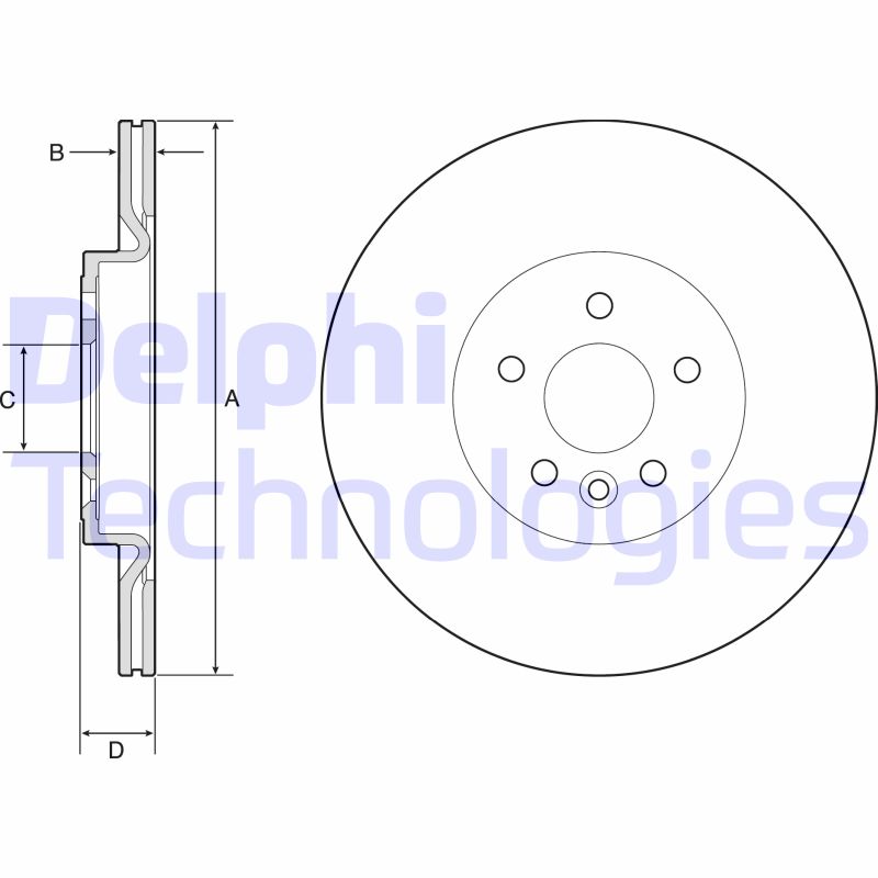 Remschijven Delphi Diesel BG4786C