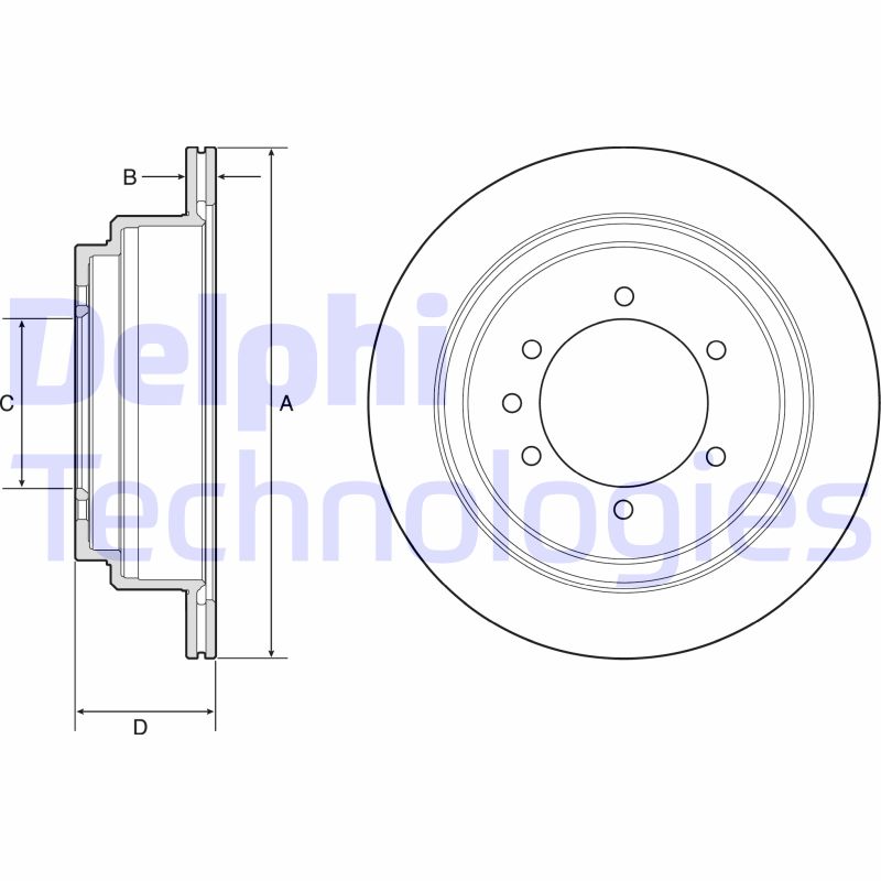 Remschijven Delphi Diesel BG4792