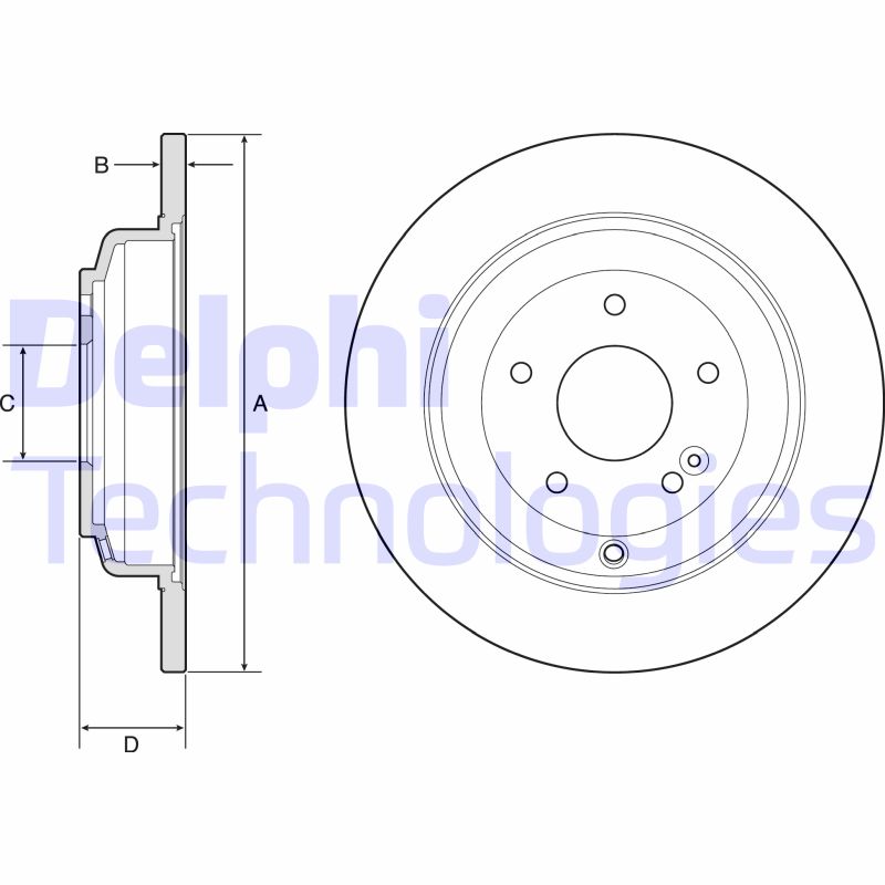 Remschijven Delphi Diesel BG4793C