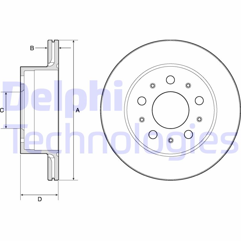 Remschijven Delphi Diesel BG4796C