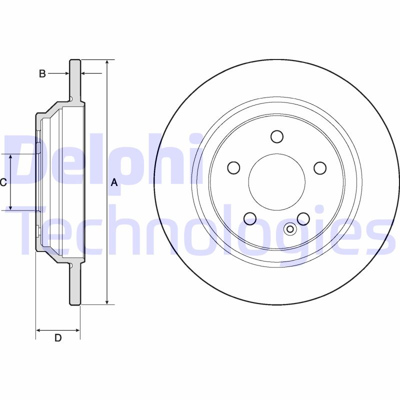 Remschijven Delphi Diesel BG4811C