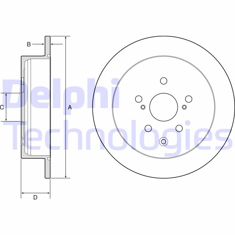 Remschijven Delphi Diesel BG4919C