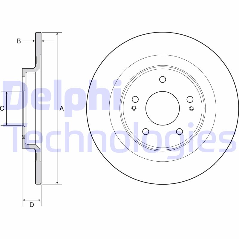 Remschijven Delphi Diesel BG4924C