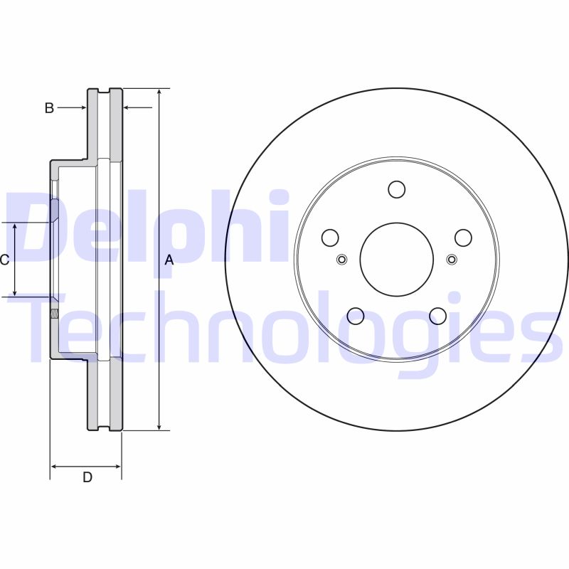 Remschijven Delphi Diesel BG4926C