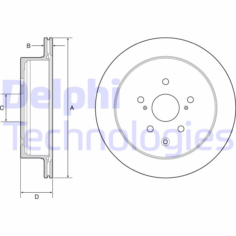 Remschijven Delphi Diesel BG4929C