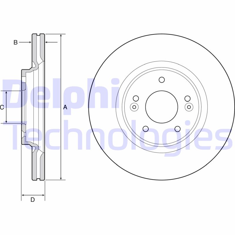 Remschijven Delphi Diesel BG4931C