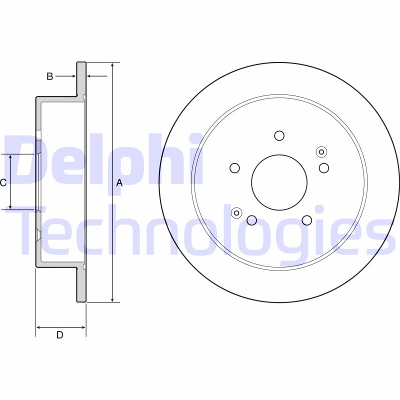 Remschijven Delphi Diesel BG4940C