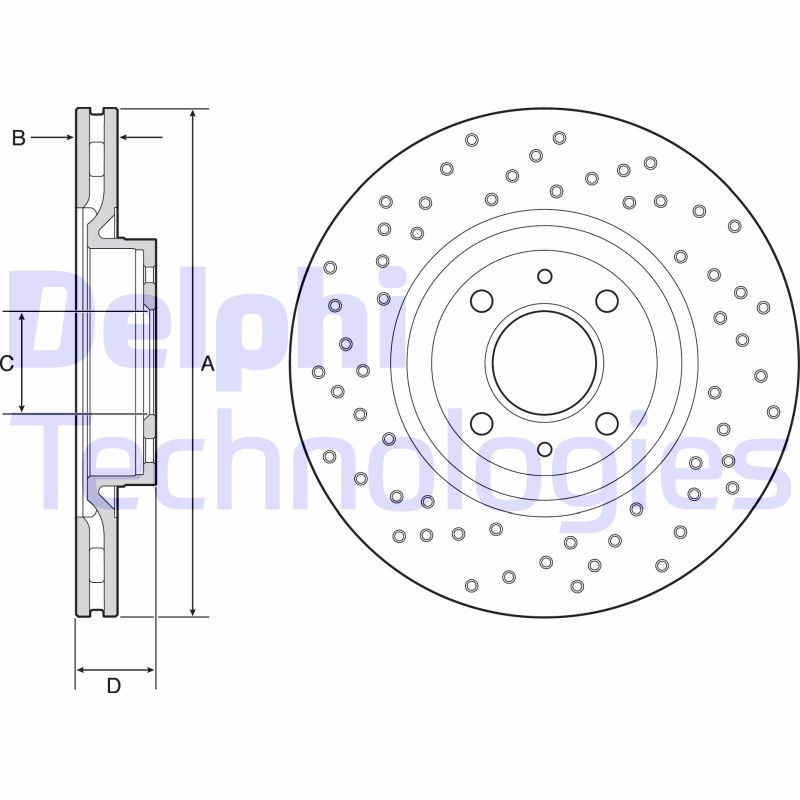 Remschijven Delphi Diesel BG4943C