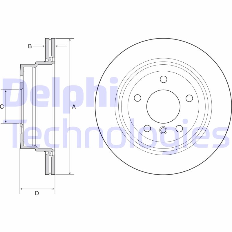 Remschijven Delphi Diesel BG4946C