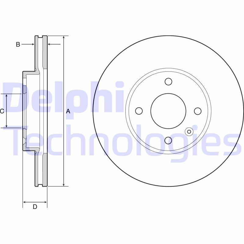 Remschijven Delphi Diesel BG4951C