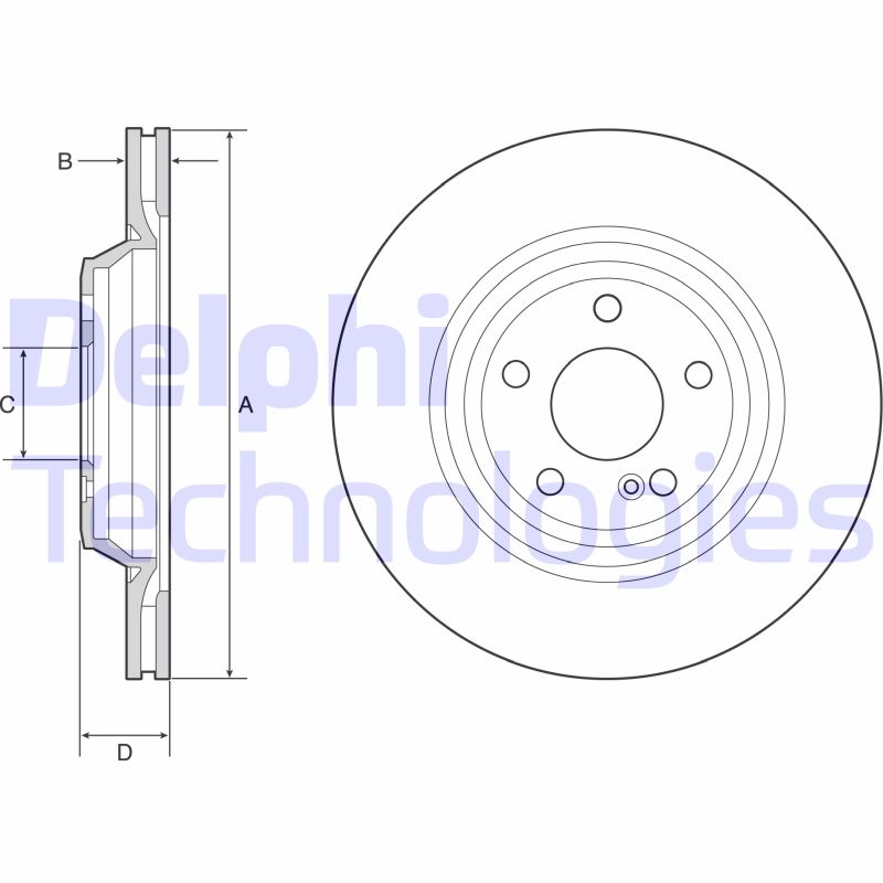 Remschijven Delphi Diesel BG4957C
