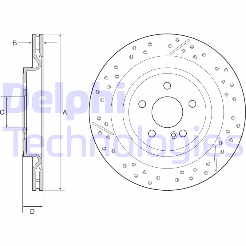 Remschijven Delphi Diesel BG4958C