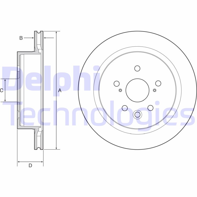 Remschijven Delphi Diesel BG4962C