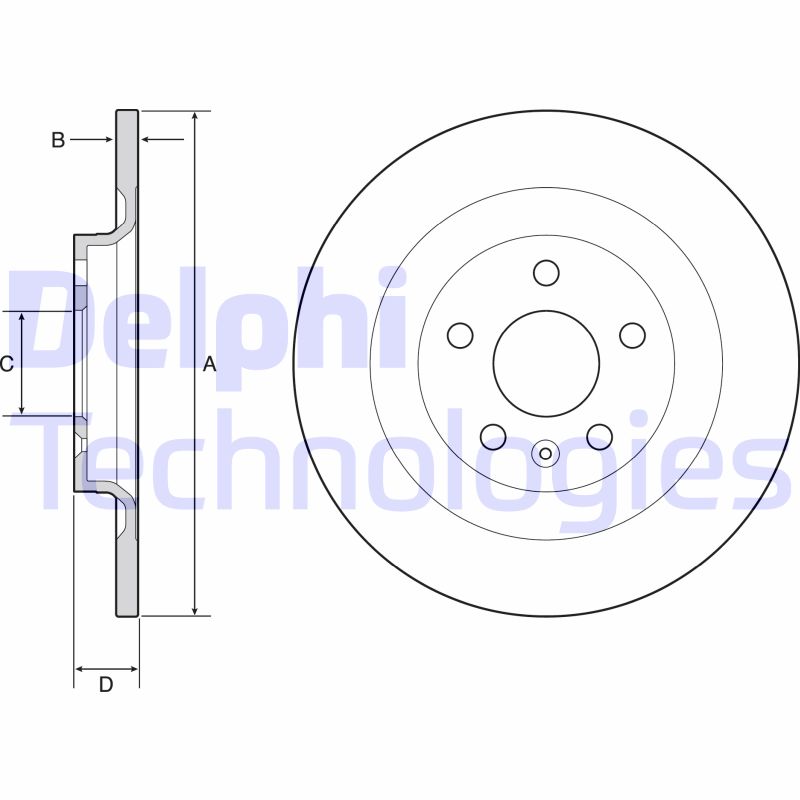 Remschijven Delphi Diesel BG4966C