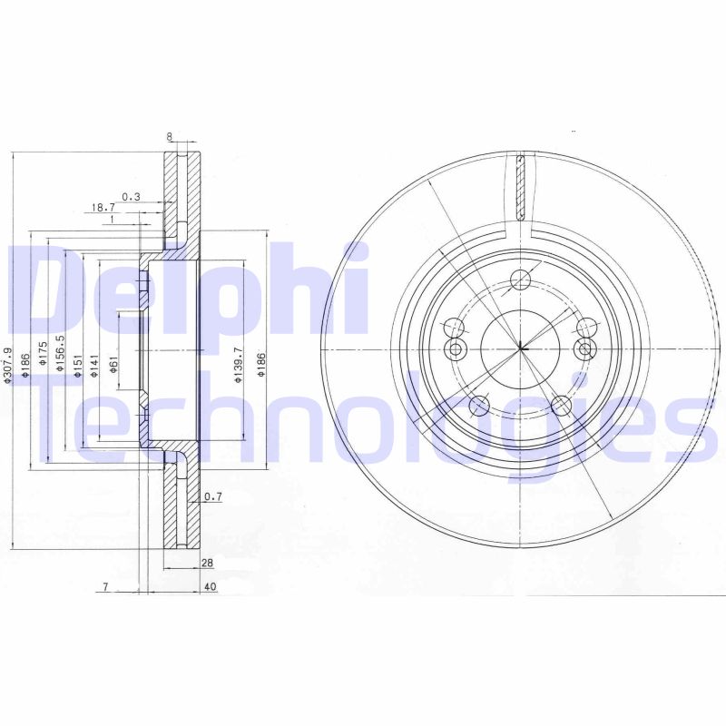 Remschijven Delphi Diesel BG9016