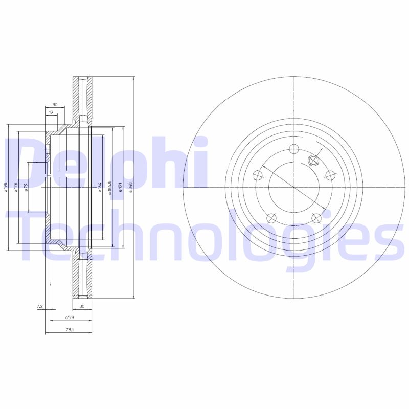 Remschijven Delphi Diesel BG9019