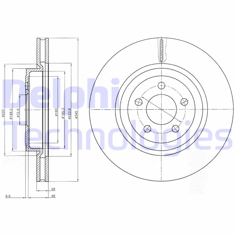 Remschijven Delphi Diesel BG9050