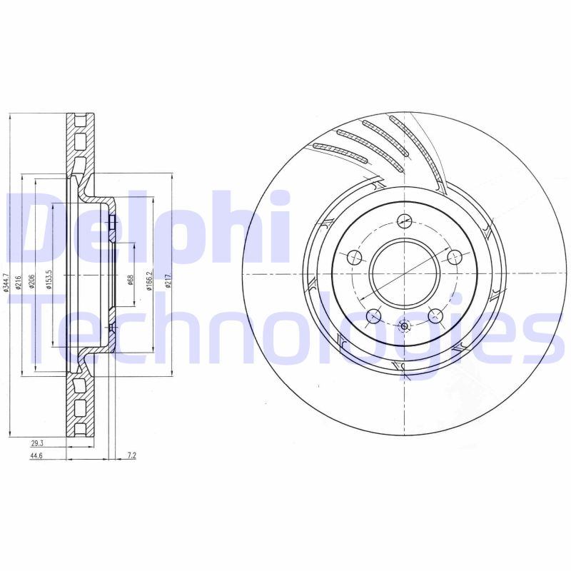 Remschijven Delphi Diesel BG9052