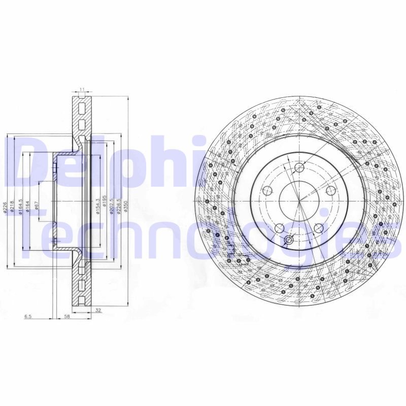 Remschijven Delphi Diesel BG9057