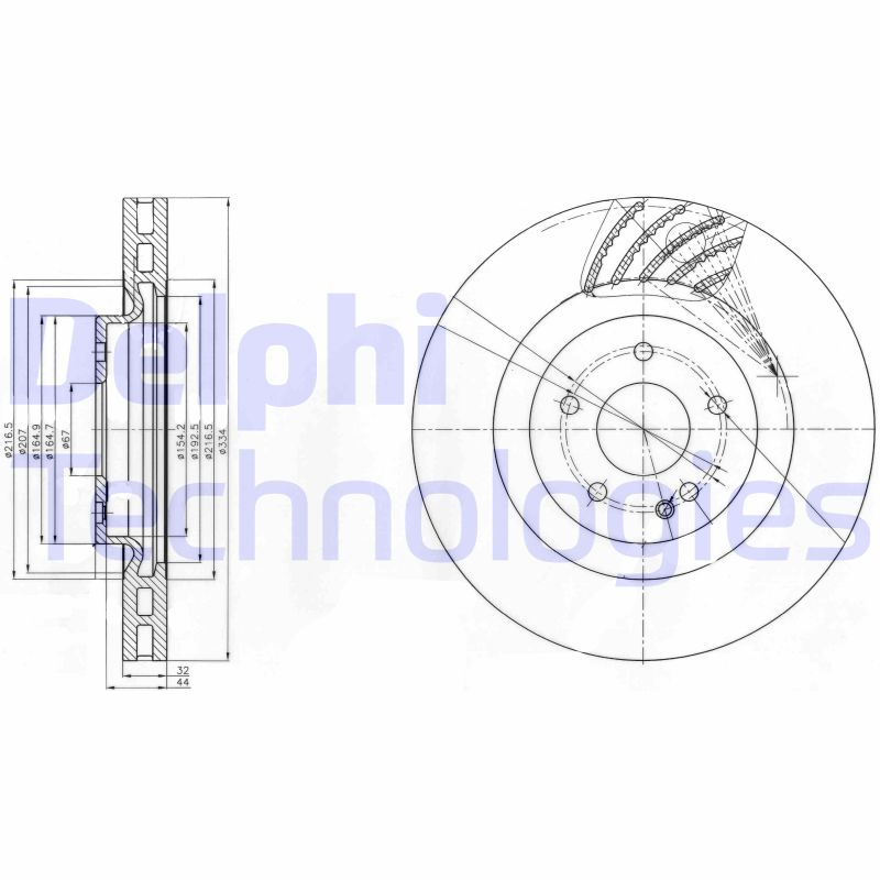 Remschijven Delphi Diesel BG9059