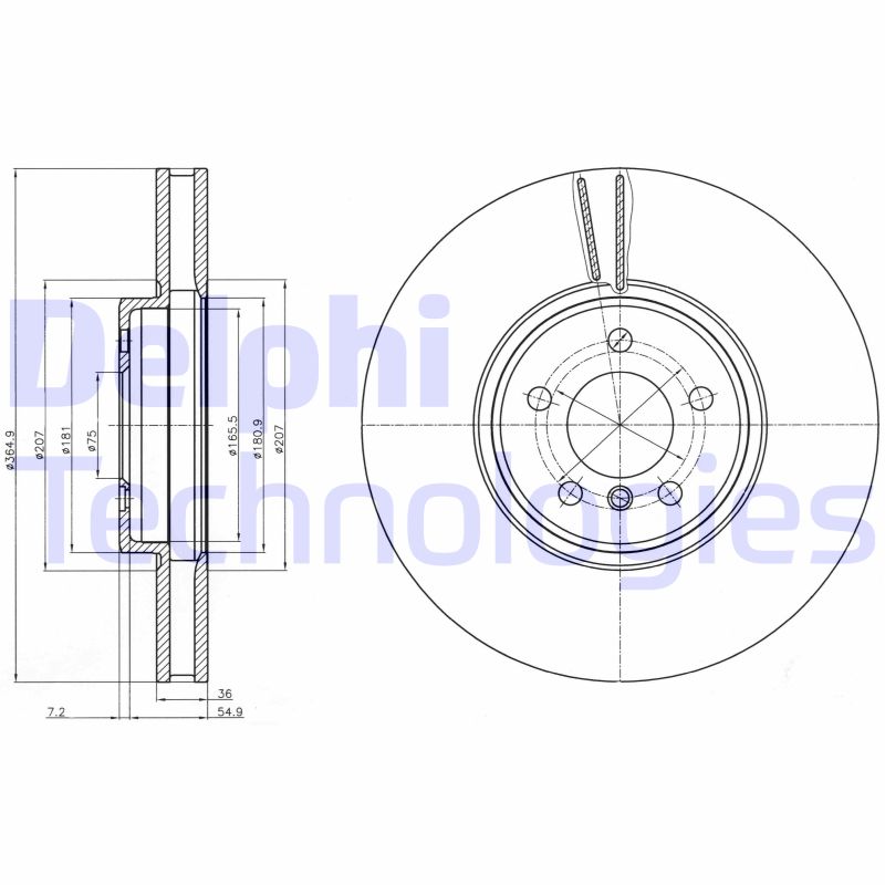 Remschijven Delphi Diesel BG9092C