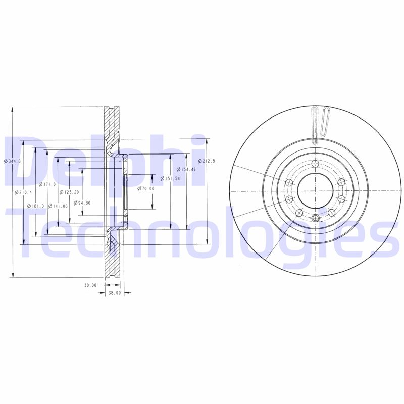 Remschijven Delphi Diesel BG9098