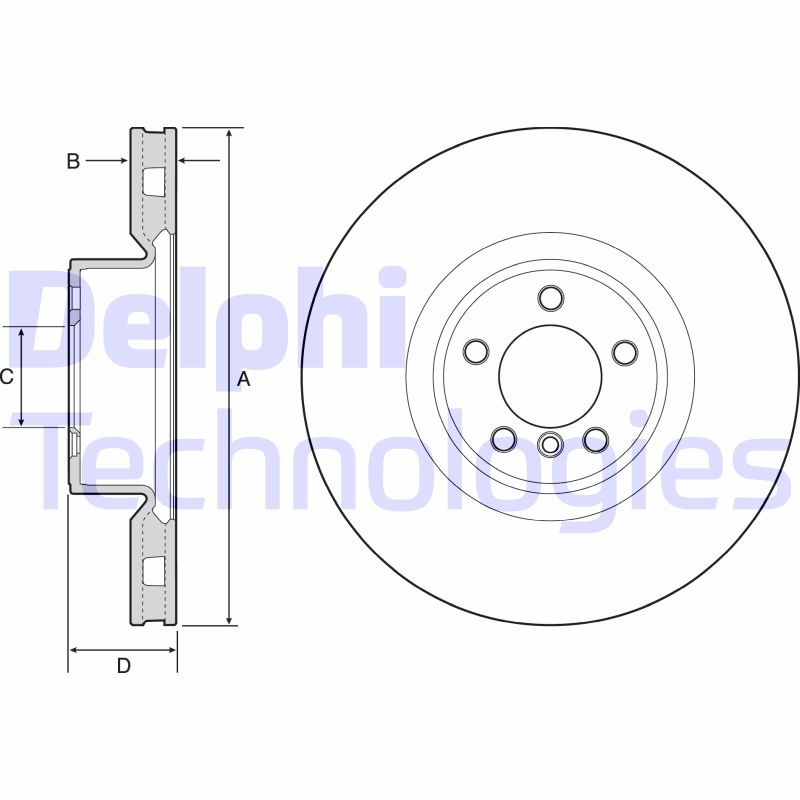 Remschijven Delphi Diesel BG9117C