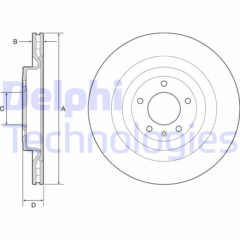 Remschijven Delphi Diesel BG9126C