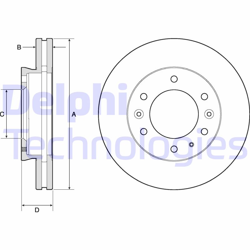 Remschijven Delphi Diesel BG9140C